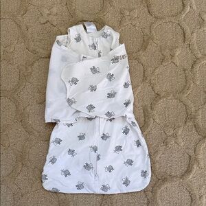 Halo White and Gray SleepSack with Sheep Design